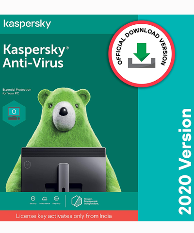Kaspersky Anti-Virus Security 2020 Latest Version - 1 PC, 1 Year