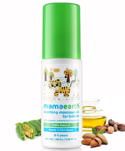 Mamaearth Soothing Massage Oil for Babies (100 ml, 0-5 Yrs)