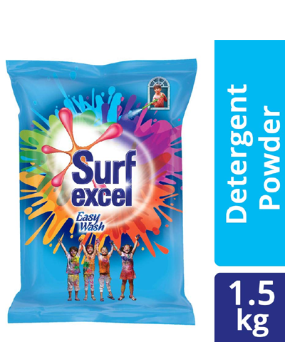 Surf Excel Easy Wash Detergent Powder, Fast Dissolving, Remove Tough Stains, 1.5 Kg