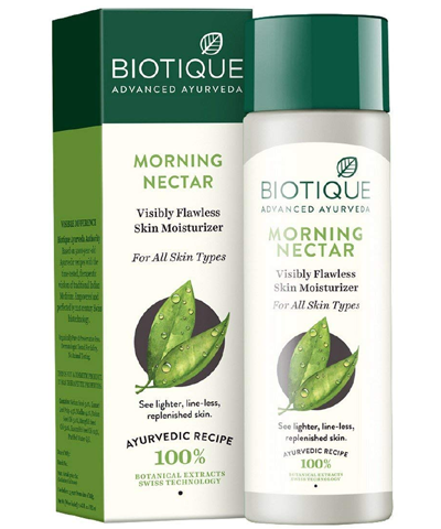 Biotique Morning Nectar Flawless Skin moisturizer for All Skin Types, 190ml