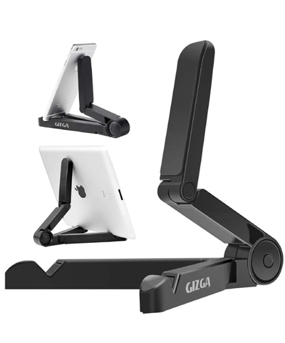 GIZGA Multi-Angle Portable & Universal Stand 7-10 inch Black Cradle for Tablets