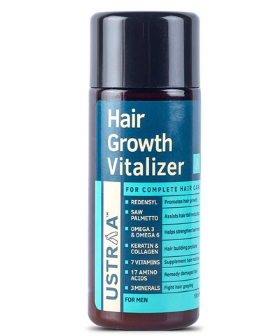 USTRAA Hair Growth Vitalizer - 100ml - Boost hair growth, Prevents hair fall, Delays Hair Greying
