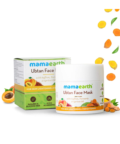 Mamaearth Ubtan Face Pack Mask for Fairness, Tanning & Glowing Skin with Saffron