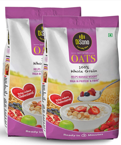 Disano Oats with High In Protein and Fibre Pouch, 2 kg