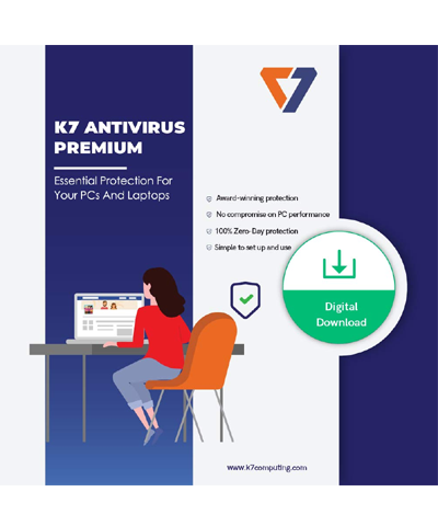 K7 Antivirus Premium- 1 User, 1 Year (Email Delivery in 2 hours - No CD)