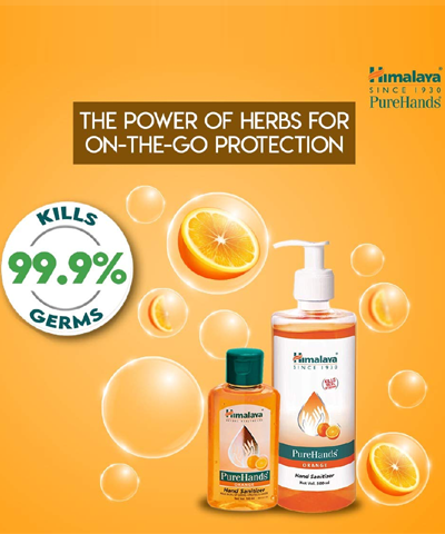 Himalaya Pure Hands | Hand Sanitizer - 500 ml (Orange)