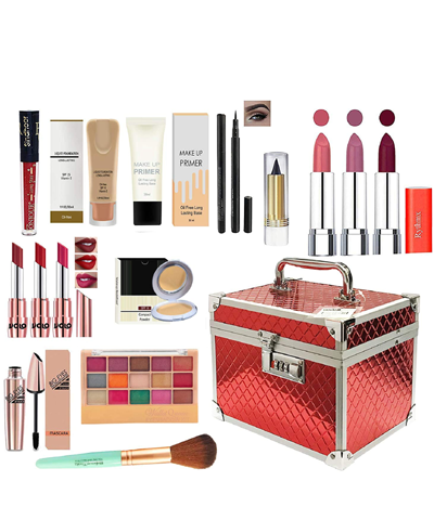 volo All In One Makeup Kit(6 Lipstick,Eye Shadow,Foundation,Sindoor,Pen Eyeliner)