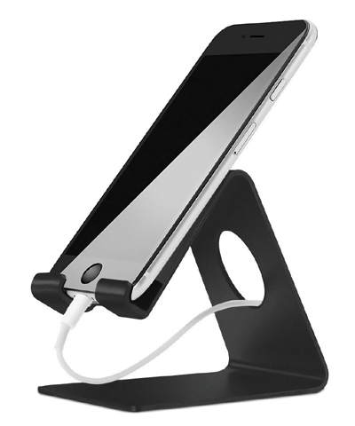 ELV Desktop Cell Phone Stand Tablet Stand, Aluminum Stand Holder for Mobile Phone