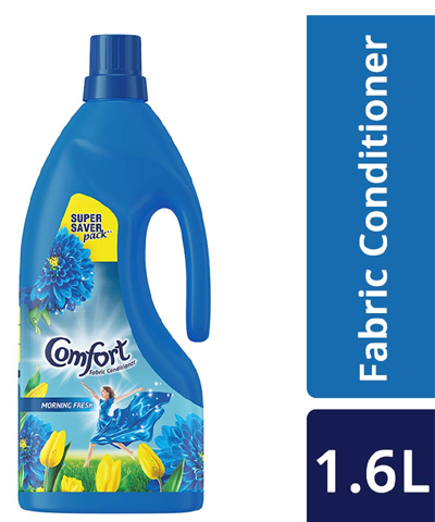 Comfort After Wash Morning Fresh Fabric Conditioner (Fabric Softener) - For Softness, Shine And Long Lasting Freshness, 1.6 L
